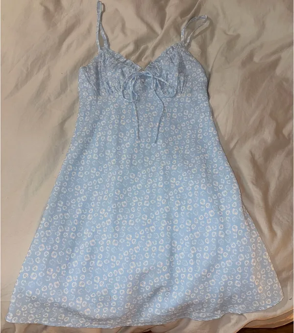 Hello Molly Mini Dress Blue - Image 2
