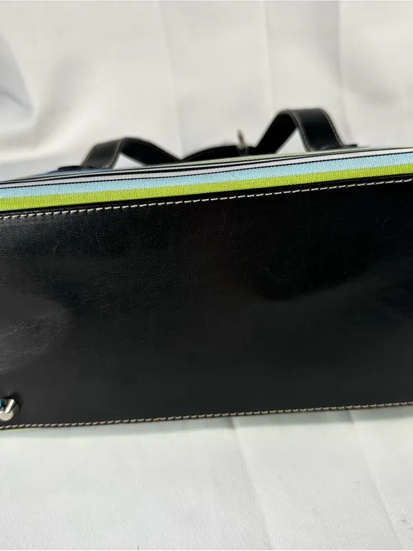 3piece Vintage kate spade Multicolor Stripe Tote w/ Wallet and checkbook holder - Image 5