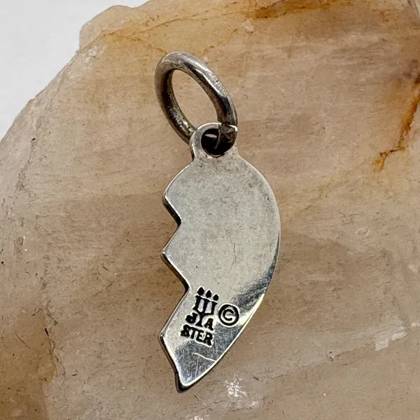 James Avery Sterling Silver Best Friends Heart Charm Half BE FRI 0.82g - Image 3