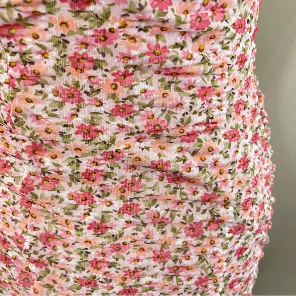 🌟SALE🌟MISCREANTS‎ x REVOLVE Cupid Ruched Mini Dress in Dusty Rose Ditsy Floral - Image 9