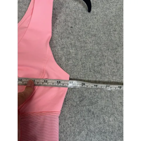 Lululemon Hustle and Bustle Tank Top Womens‎ Size 4 Pink Stripe V-Neck Workout - Image 12