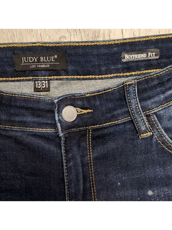 Judy Blue Distressed Boyfriend Fit Jeans Size 13/31 - Image 4