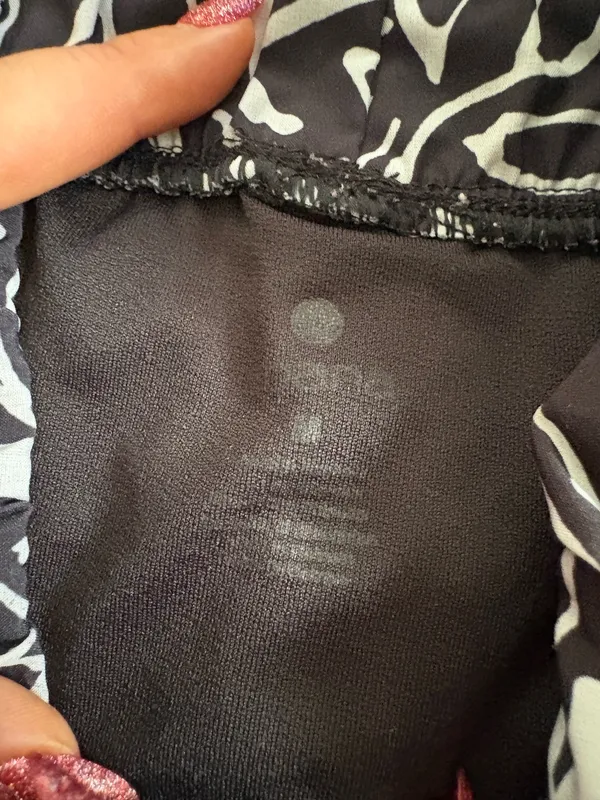 Apana Black and White Athletic Shorts - Image 3