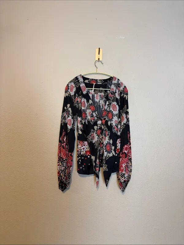 Free People Run Free Printed Tunic‎ Night Combo Size Medium - Image 4