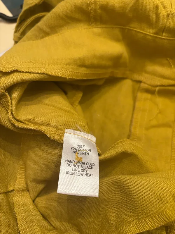 Lulu's Mustard Yellow Spaghetti-Strap Wide-Leg Jumpsuit - Image 5
