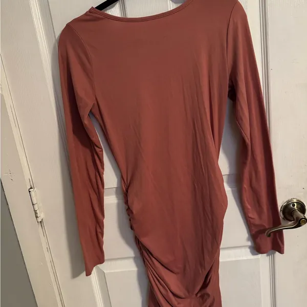Long Sleeve Dress Brown Size L - Image 2