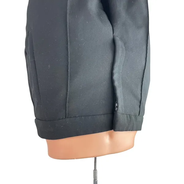 Zara Womens Black High Waisted Pintuck Straight Leg Trousers Dress Pants Size M - Image 3