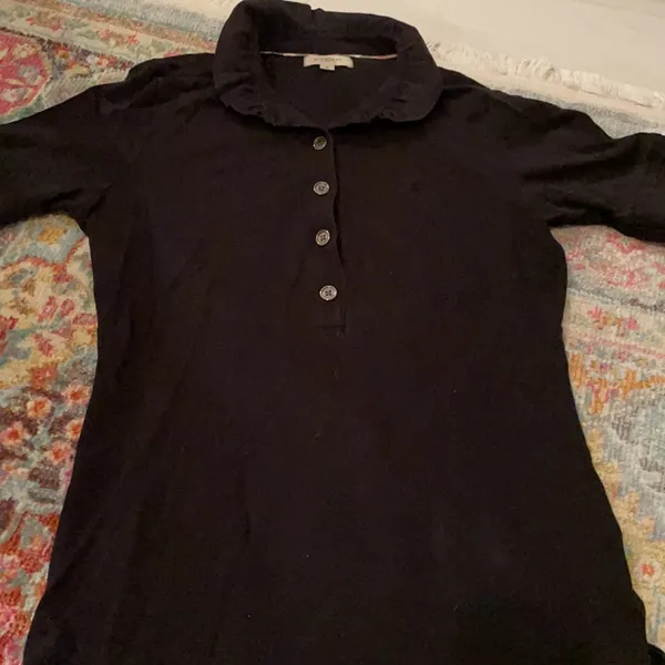 COPY - Burberry black polo with great details - Image 5