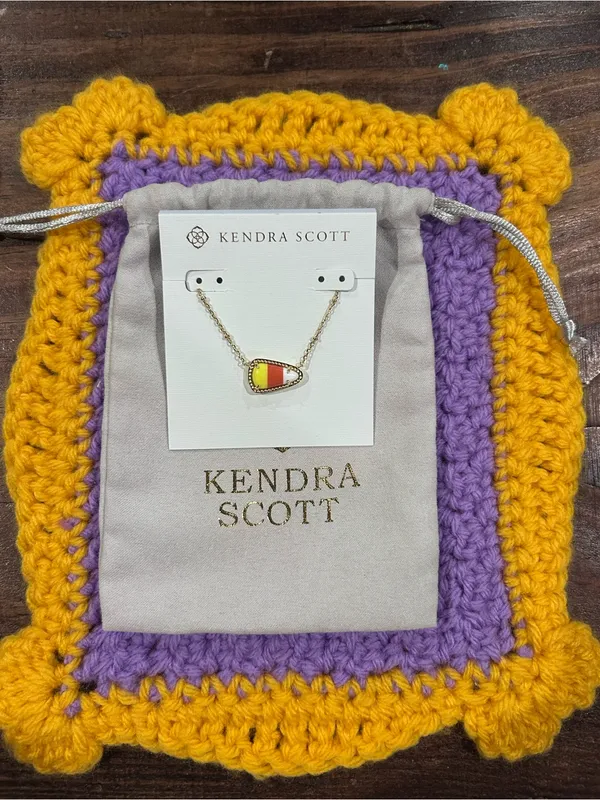 NWT Kendra Scott 14k Gold-Plated Stone Candy Corn Adjustable Pendant Necklace - Image 5