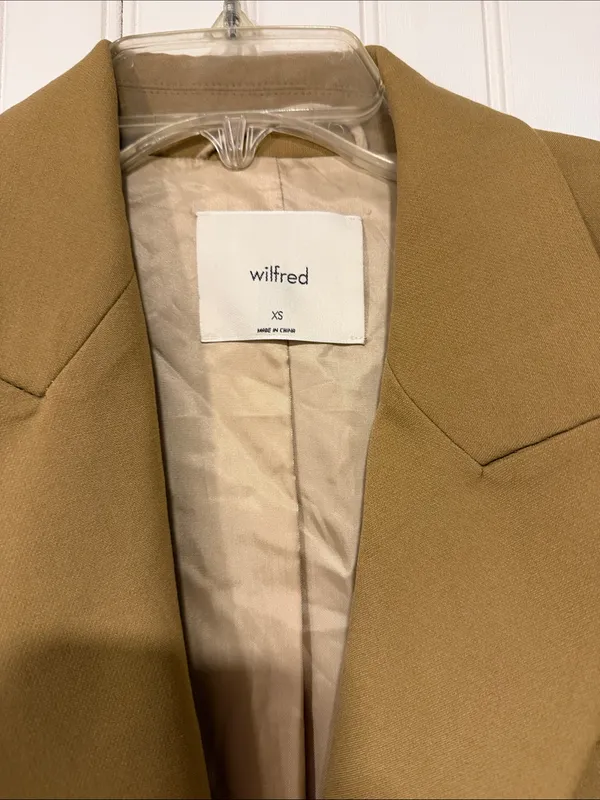 Wilfred Tan Single-Button Tailored Blazer - Image 2
