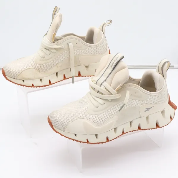 Reebok Zig Dynamica Cream Gum Running Shoes FX1103 Womens Size 9 Low Top Sneaker - Image 2