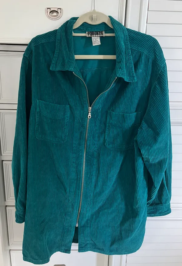 Forenza Vintage Corduroy Teal Jacket - Image 5