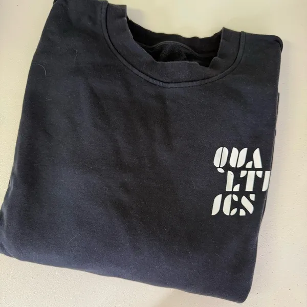 Lululemon x Qualtrics Black Crewneck Sweatshirt Women’s Medium - Image 3