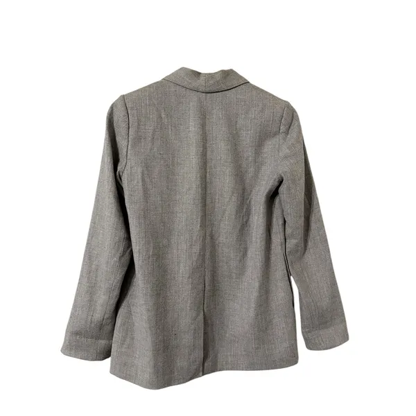 ALICE + OLIVIA Marion Wool Gray Blazer Jacket Coat - Image 6