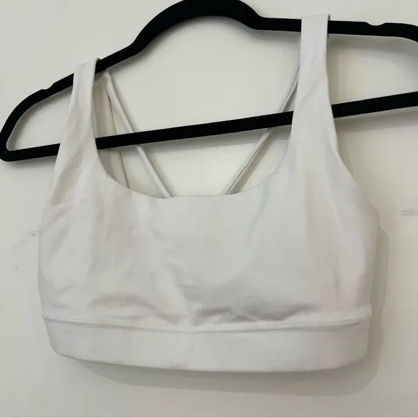 Athleta White Sports Bra XS - Image 3