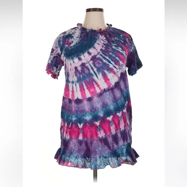 Hill House Size XL‎ Short sleeve dress/tunic tie dye - Image 2