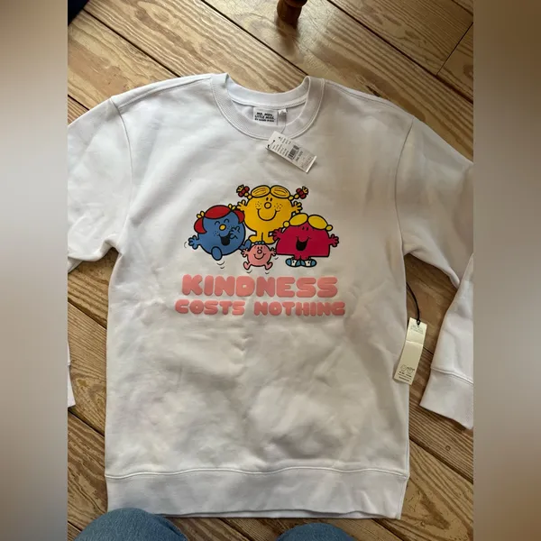 PacSun By Samii Ryan x Little Miss "Kindness Costs Nothing" sweatshirt sz S NWT - Image 3