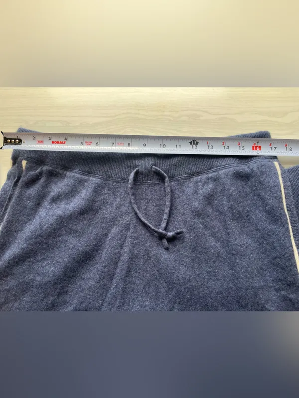 Ralph Lauren RLX Washable Cashmere Jogger Pants Blue with white accent Size L - Image 5