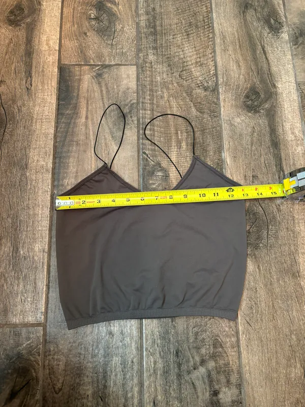 Free People Gray Cropped Tank Top - Image 8