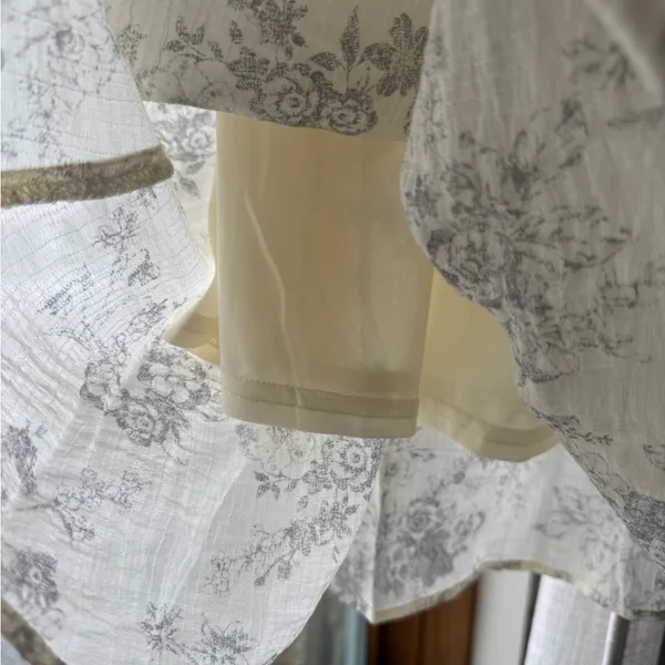 Blu Pepper Bohme Elegant Cream and Gray Maxi Skirt - Image 3