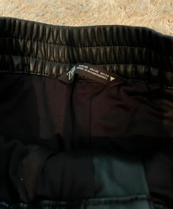ZARA Leather Shorts - Image 3