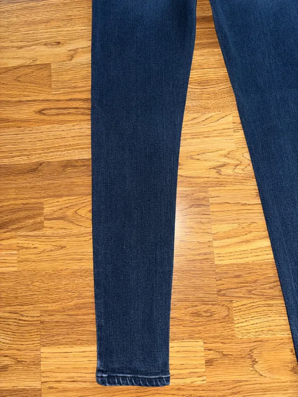 KanCan Button Fly Skinny Jeans Juniors Size 9 Waist Size 28 Dark Wash Stretchy - Image 13