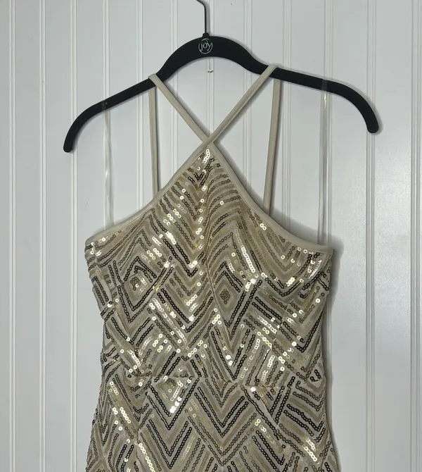 Crystal Doll Homecoming Sequin Bodycon Mini Dress Size 3 - Image 4