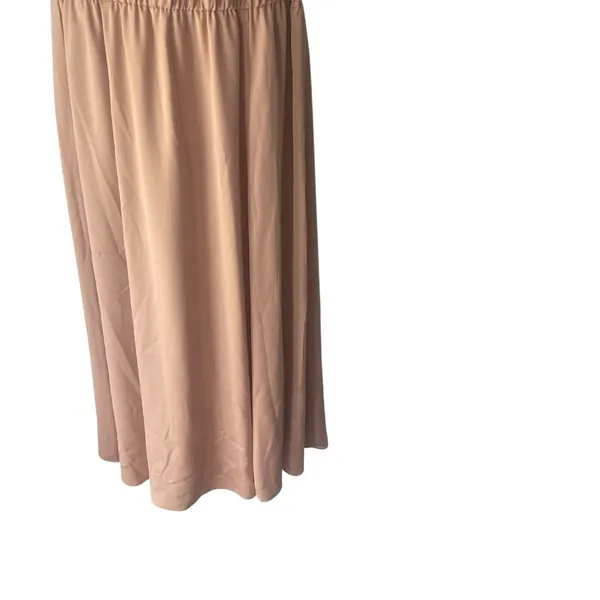 Anne Klein NWT Size Large Dusty Rose‎ Pink Formal Wedding Halter Midi Dress - Image 3