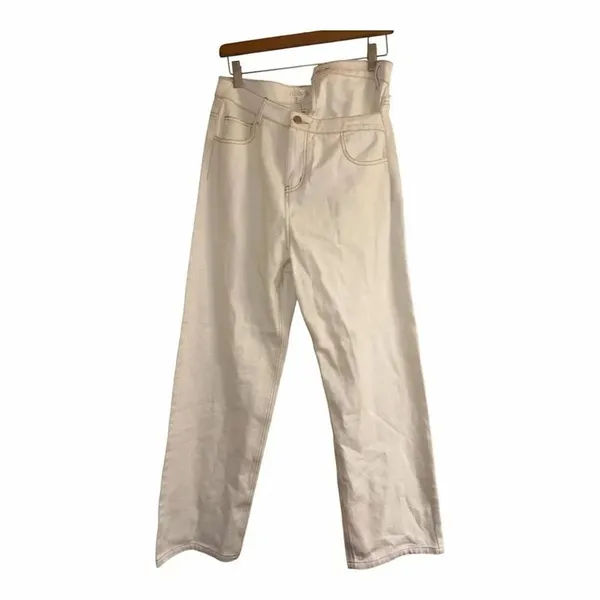 ✨Cloud Ten Asymmetrical Off White Sz Small Denim✨ - Image 3