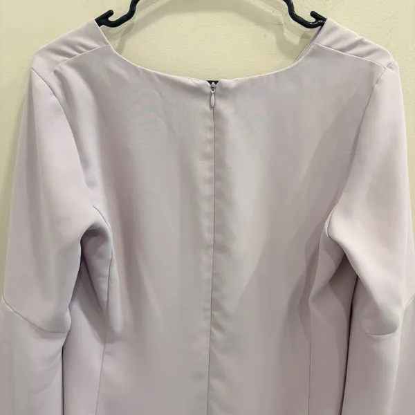 Amanda Uprichard Lilac Bolton Split‎ Bell Sleeve V-Neck Mini Shift Dress Medium - Image 7