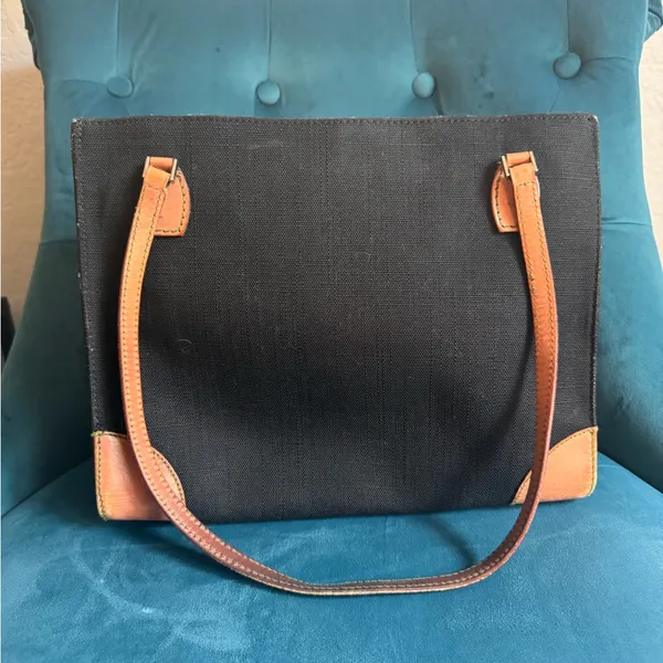 Black Canvas Kate Spade Tote Bag - Image 4