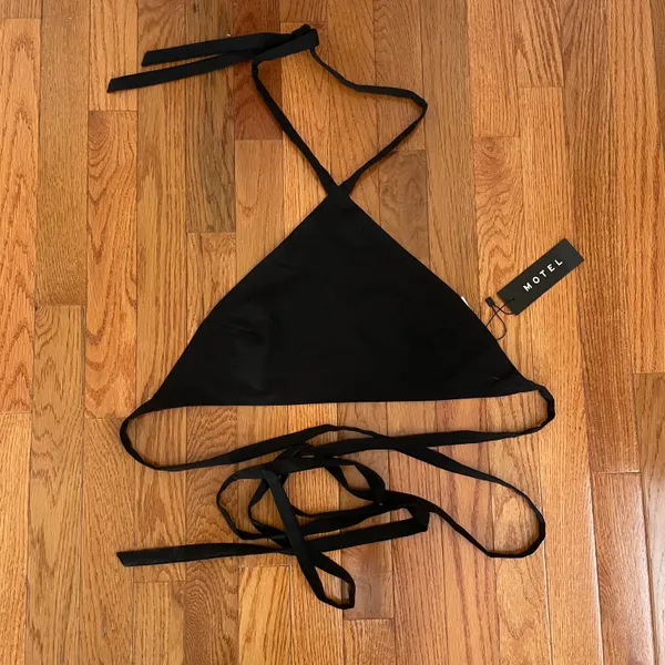 Motel Rocks triangle tie crop top - Image 3