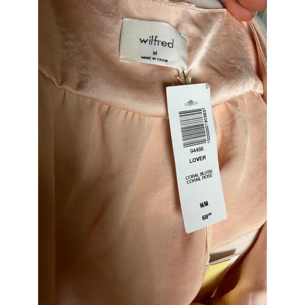 wilfred Lover Cropped Babydoll Tank Top Coral Blush Size M - Image 7