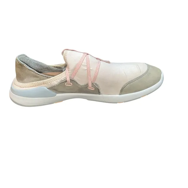 Women's OLUKAI Miki Li Sneaker Pearl Blush/Pale‎ Grey Size 9.5 Water Beach Boat - Image 3