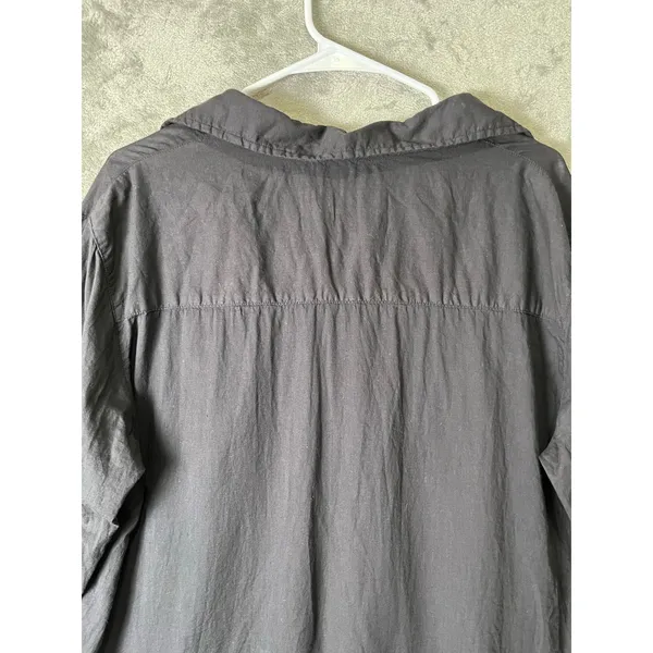 Grayson The Changemaker Black Cotton Shirt Dress (5) XL Minimalist‎ Lagenlook - Image 4