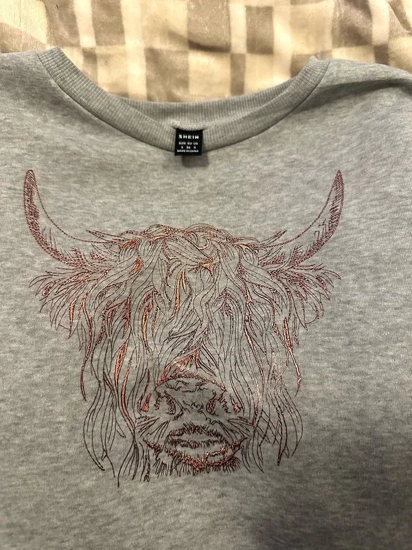 Shein Cow Sweater - Image 2