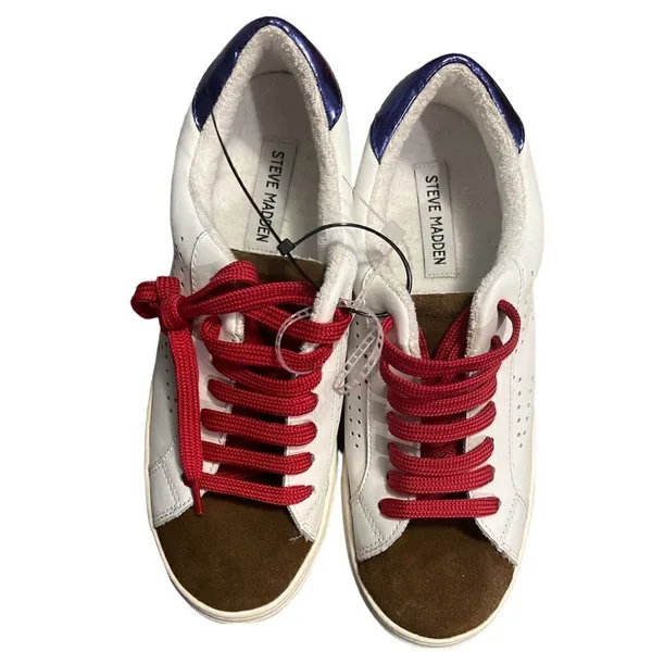 Steve Madden Rezume leather calf hair cheetah print sneakers - Image 5