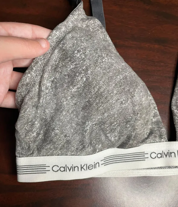 Calvin Klein Grey Bra Size Large - Image 2