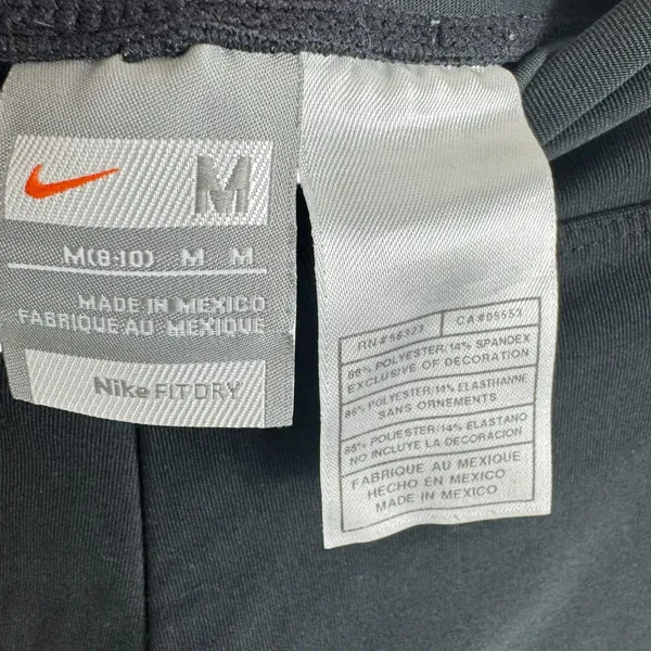 Nike Fit Dry Black Boot Cut Mid Rise Stretchy Pull On Leggings Size Medium‎ - Image 3