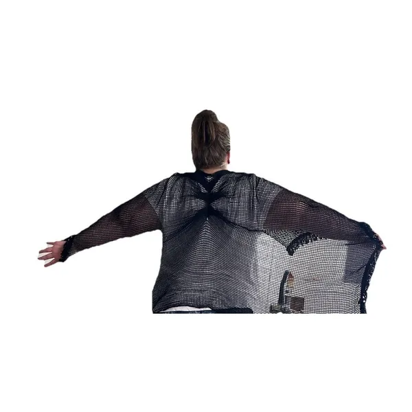 Lulus Clothing Co Crochet Fairy Goth Witchy Shawl Wrap - Image 2