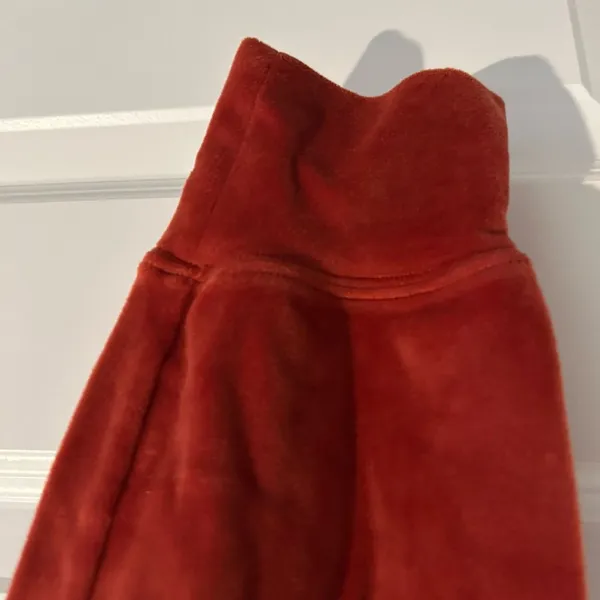 Aerie Velour Jogger Pants Rust Orange Brown Size XS - Image 8