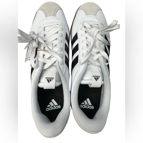 Adidas VL Court 3.0 Sneakers Men's 11.5 White Black BNIB Skate Shoes - Image 5