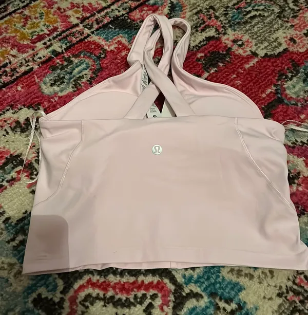 Align Keyhole Halter Tank Meadowsweet Pink Size 6 - Image 5