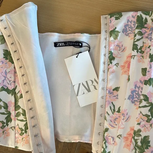 NWT Zara Floral Corset Top - Image 6