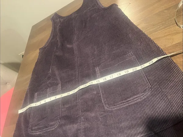 Purple Corduroy Pinafore Dress - Image 7