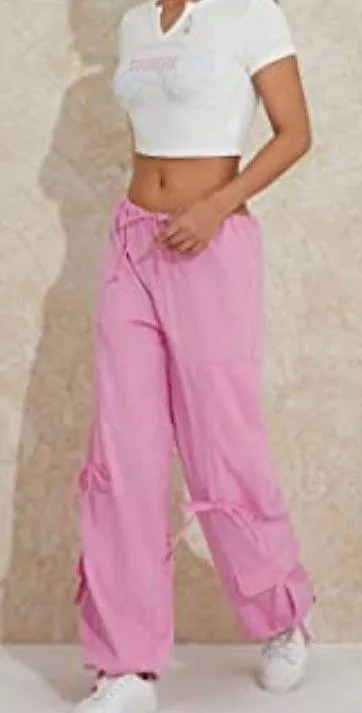 Amazon pink parachute pants - Image 4