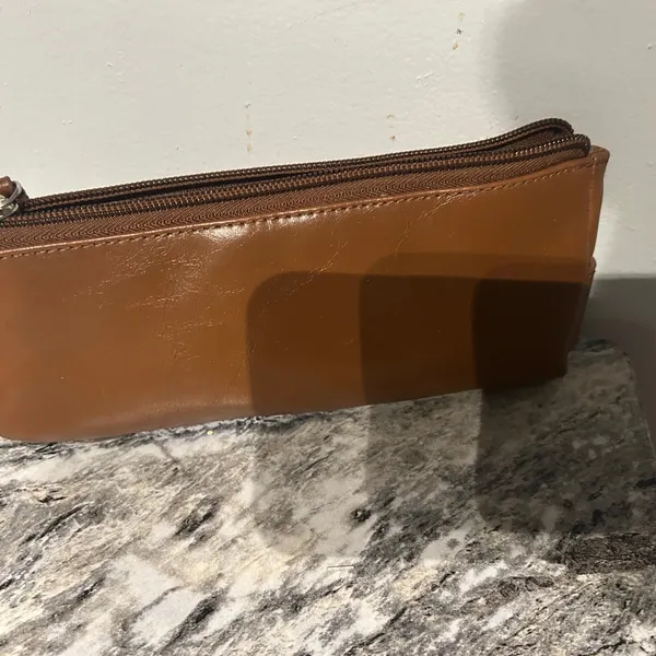 Nordstrom Brown Leather Pouch - Image 7