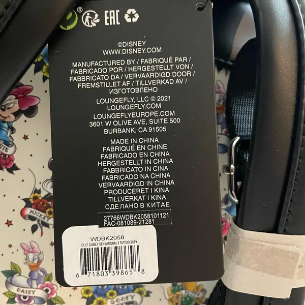 NWT Disney Loungefly Limited Edition Sensational 6 Tatoo Mini Backpack - Image 11