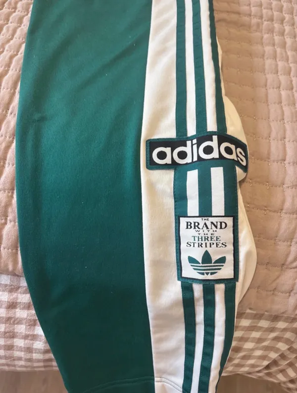 Green Adidas Track Pants - Image 3