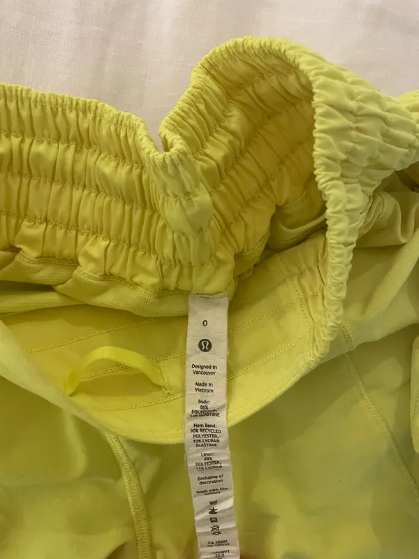 Lululemon Hotty Hot Shorts 4” Lined Neon Yellow - Image 3